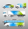 Transport Advertisement vector design illustration Royalty Free Stock Photo