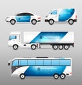 Transport Advertisement vector design illustration Royalty Free Stock Photo