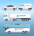 Transport Advertisement Set Royalty Free Stock Photo