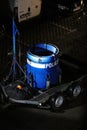 Transport Barrel of police bomb disposal unit Royalty Free Stock Photo