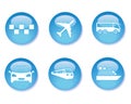Transport buttons Royalty Free Stock Photo
