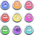 Transport buttons Royalty Free Stock Photo