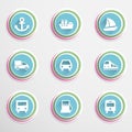 Transport buttons Royalty Free Stock Photo