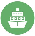 Boat Vector icon which can be easily modified or edit in any color Royalty Free Stock Photo