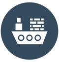 Boat Vector icon which can be easily modified or edit in any color Royalty Free Stock Photo