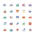 Transport Colored Vector Icons 9