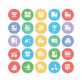 Transport Colored Vector Icons 7