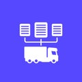 transport documents, CMR vector icon Royalty Free Stock Photo