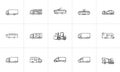 Transport hand drawn outline doodle icon. Royalty Free Stock Photo