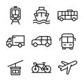 Transport icon pack