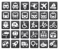 Transport icon set