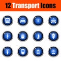 Transport Icon Set Royalty Free Stock Photo