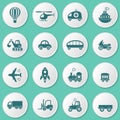 Transport icons Royalty Free Stock Photo