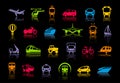 Transport icons. Vector illustration Royalty Free Stock Photo