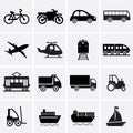 Transport Icons Royalty Free Stock Photo