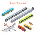 Transport Infographic. Public Transport. Vector