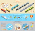 Transport Infographic. Transportation. Vector Royalty Free Stock Photo