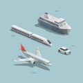 Transport isometric polygons