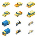 Transport Isometric Set Royalty Free Stock Photo