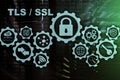 Transport Layer Security. Secure Socket Layer. TLS SSL. Cryptographic protocols provide secured communications Royalty Free Stock Photo