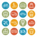 Transport line icons