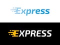 Transport logistic Express delivery vector logo Royalty Free Stock Photo