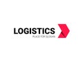 Transport logistic arrow vector logo delivery