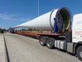 Long-vehicle transport of one of the passages of a large wind generator