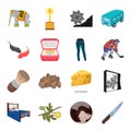 Transport, mine, space and other web icon in cartoon style.Furniture, sport, wedding icons in set collection.