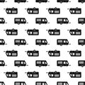 Transport motorhome pattern seamless vector