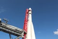 Transport and mounting aggregate TUA rocket `Vostok` at VDNKh VVC