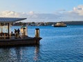 Ferry Arriving at Sydney Harbour Wharf, Australia