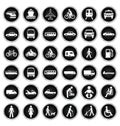 Transport and people Icon collection