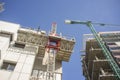 Transport Platforms of scaffold elevator at construction site