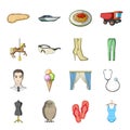 Transport, recreation, animal and other web icon in cartoon style.Medicine, beauty, fashion icons in set collection.