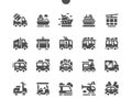 Transport Side View Well-crafted Pixel Perfect Vector Solid Icons