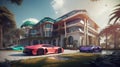 Luxury Mansion & Sleek Supercar: A Perfect Pair
