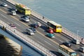 Transport traffic across Guangzhou bridge