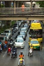 Transport traffic in city center.