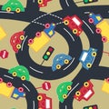 Transport and traffic seamless pattern