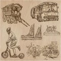 Transport, Transportation around the World - An hand drawn vector collection.