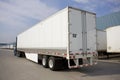 Transport truck with environmental flap Royalty Free Stock Photo