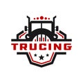 Transport truck industry logo