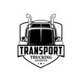 Transport trucking logistics logo vector Royalty Free Stock Photo
