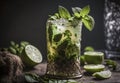 Transport Yourself to a Caribbean Paradise with a Classic Cuban Mojito, ai generative