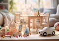 Transportation auto background childhood concept miniature vehicle toy playing car colorful background Royalty Free Stock Photo