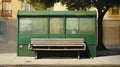 transportation bus stop bench