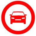 transportation circle signs warning