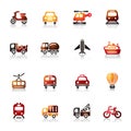 Transportation Colorful Icons