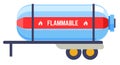 Transportation of cylinder with flammable liquid